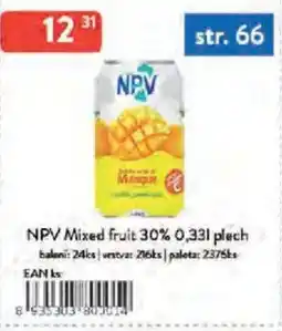 Qanto NPV Mixed fruit 30% plech nabídka