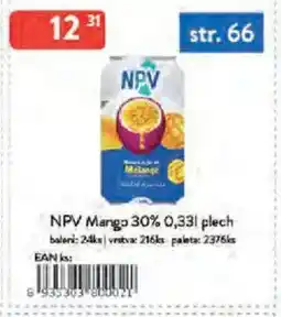 Qanto NPV Mango 30% plech nabídka