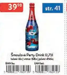 Qanto Šmoulové Party Drink nabídka