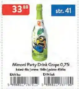 Qanto Mimoni Party Drink Grape nabídka
