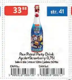 Qanto Paw Patrol Party Drink Apple+Strawberry nabídka