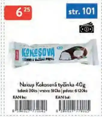 Qanto Nakup Kokosová tyčinka nabídka