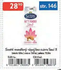 Qanto Scotti mandlový nápoj bez cukru Soul nabídka
