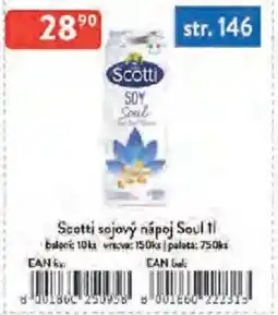 Qanto Scotti sojový nápoj Soul nabídka