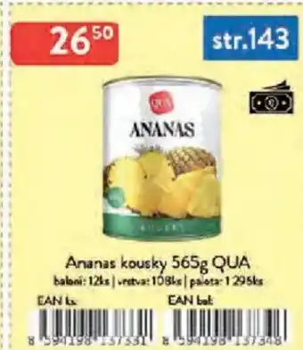 Qanto Ananas kousky QUA nabídka