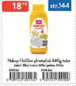 Qanto Nakup Hořčice plnotučná tuba nabídka