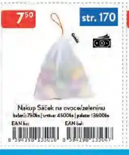 Qanto Nakup Sáček na ovoce/zeleninu nabídka