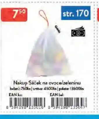 Qanto Nakup Sáček na ovoce/zeleninu nabídka