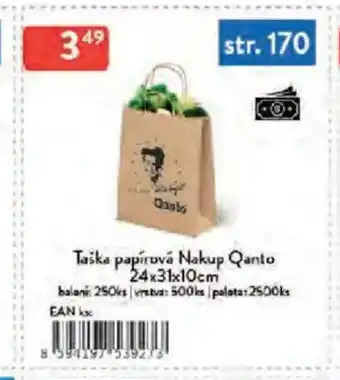 Qanto Taška papírová Nakup Qanto nabídka
