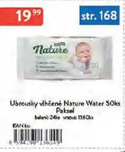 Qanto Ubrousky vlhčené Nature Water 50ks Paksel nabídka