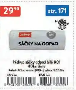 Qanto Nakup sáčky odpad bilé 80 l 40ks 8my nabídka