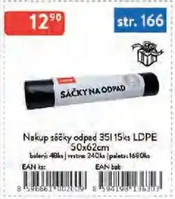 Qanto Nakup sáčky odpad 35 l 15ks LDPE nabídka