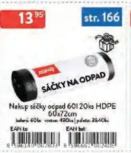 Qanto Nakup sáčky odpad 60 l 20ks HDPE nabídka