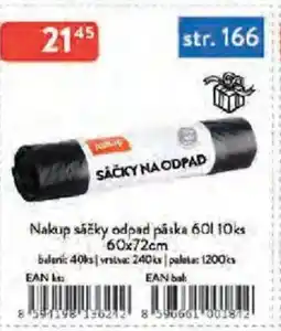Qanto Nakup sáčky odpad páska 60 l 10ks nabídka