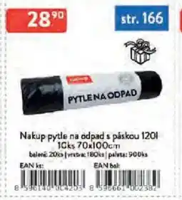 Qanto Nakup pytle na odpad s páskou 120 l 10ks nabídka