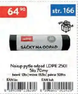 Qanto Nacup pytle odpad LDPE 250 l 5ks 70my nabídka