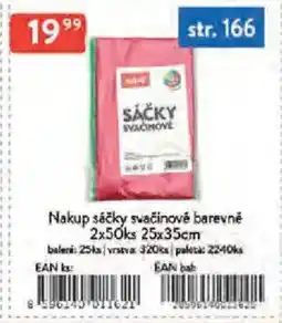 Qanto Nakup sáčky svačinové barevné 2x50ks nabídka