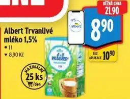 Albert Albert Trvanlivé mleko 1.5% nabídka