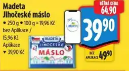 Albert Madeta Jihočeské máslo nabídka