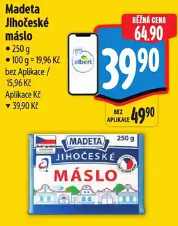 Albert Madeta Jihočeské máslo nabídka
