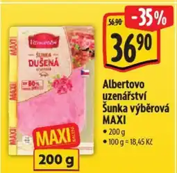 Albert Albertovo uzenářství Šunka výběrová MAXI nabídka