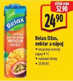 Albert Relax Džus, nektar a nápoj nabídka
