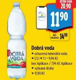 Albert Dobrá voda ochucená minerální voda nabídka