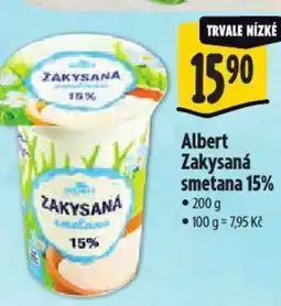 Albert Albert Zakysaná smetana 15% nabídka