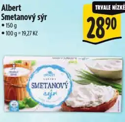 Albert Albert Smetanový sýr nabídka