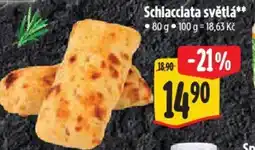 Albert Schiacciata světlá nabídka