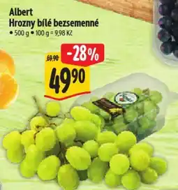 Albert Albert Hrozny bílé bezsemenné nabídka