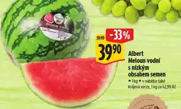 Albert Albert Meloun vodní s nízkým obsahem semen nabídka