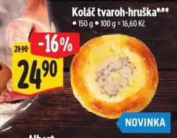 Albert Koláč tvaroh-hruška nabídka