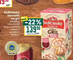 Billa Sedlčanský hermelín na gril klub od nabídka