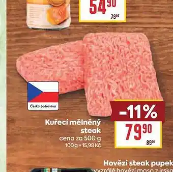 Billa Kuřecí mělněný steak cena za nabídka