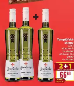 Billa Templářské sklepy nabídka