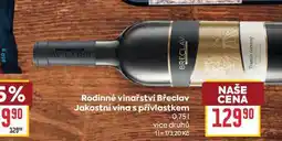 Billa Rodinné vinařství Břeclav Jakostní vína s přívlastkem nabídka
