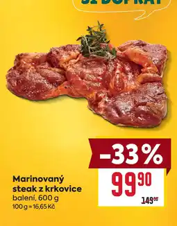 Billa Marinovaný steak z krkovice balení nabídka