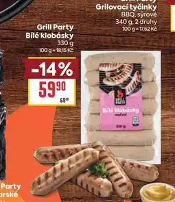 Billa Grill Party Bílé klobásky nabídka