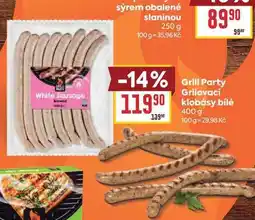 Billa Grill Party Grilovací klobásy bílé nabídka