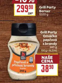 Billa Grill Party Omáčka pepřová s brandy nabídka