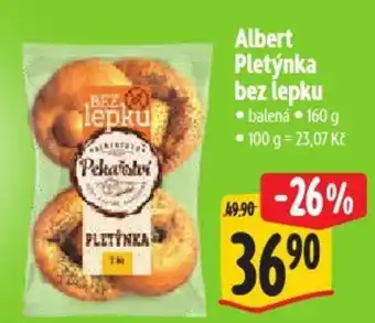Albert Albert Pletýnka bez lepku nabídka