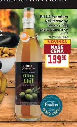 Billa BILLA Premium Nefiltrovaný olivový olej extra panenský nabídka