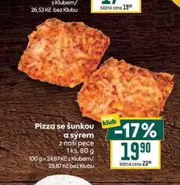 Billa Pizza se šunkou a sýrem z naší pece 1ks nabídka