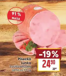 Billa Písecká šunka z pultu lahůdek cena za nabídka
