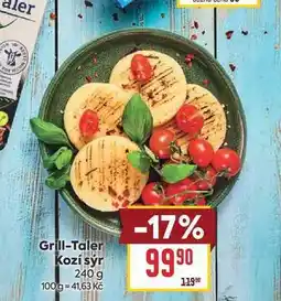 Billa Grill-Taler Kozí sýr nabídka