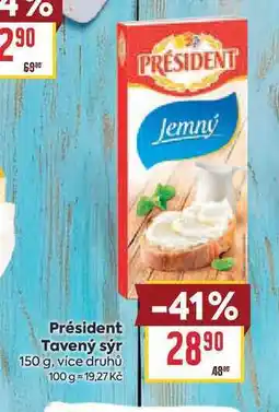 Billa Jemný Président Tavený sýr nabídka
