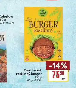 Billa Pan Hrášek rostlinný burger nabídka