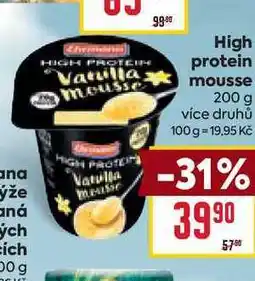 Billa High protein mousse nabídka