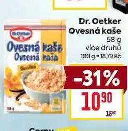 Billa Dr. Oetker Ovesná kaše nabídka